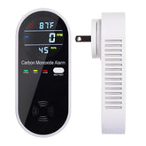 3-in-1 CO detector with plug-in wall and LCD display for home safety.
