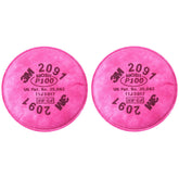 3M 2091 P100 filter packaging showing a 12-pair bundle for easy replacement