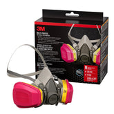 3M 62023 facepiece with filters for broad protection during spray tasks