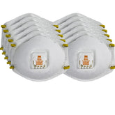 3M 8511 respirator front view with NIOSH approval and secure fit.