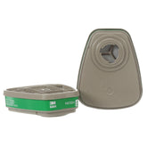 3M 6004 cartridge with bayonet connection for a secure respirator fit.