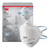 3M Aura 9205+ flat fold design demonstrates lightweight comfort for daily wear