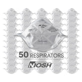 The 3M N95 respirator folded design enables compact storage and fast deployment.