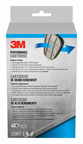 3M Organic Vapor Cartridge easy-attach design for compatible facepieces and quick replacements