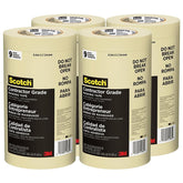3M Scotch contractor tape tan rolls for bulk project use