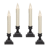 612 Vermont VT-1806A-4 window candles with timer create cozy, hands-free evening ambiance.