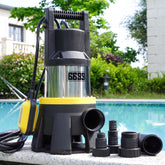 6699 sump pump exterior shows robust 1.5HP motor for quick water drainage