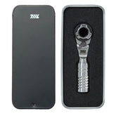 711L Mini Ratchet Wrench TG held in hand showing compact palm-size design for tight spaces