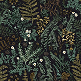 Laatse black botanical peel and stick wallpaper on wall for quick room refresh