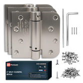 A1 ProGuard 4-inch self-closing hinge in brushed nickel for easy door closure