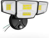 Abovizo 90W flood light front view delivering bright driveway illumination.