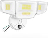 Abovizo 90W flood light front view shows bright outdoor illumination.