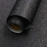 Abyssaly black silk wallpaper peel and stick roll for quick room refresh