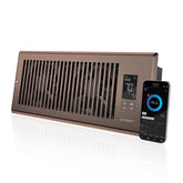 AC Infinity AIRTAP T4 Bronze front view showing compact, quiet frame for discreet ventilation.