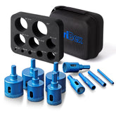 Achribex diamond hole saw kit 6mm for precise ceramic tile drilling.