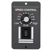 Acogedor DC speed controller front panel for simple forward or reverse control.