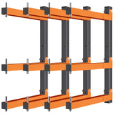 Acools lumber rack wall-mounted six-level design for heavy-duty storage