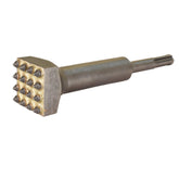 ACTINTOOL SDS Plus bushing tool shown in a rotary hammer for concrete prep