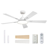 Addlon 52-inch ceiling fan with light remote for easy room control.