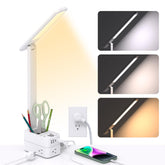 Addtam LED desk lamp with pen holder aiding organized study spaces.