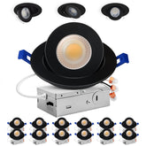 Adetu 4 inch gimbal light front view for ambient control and flexibility.