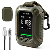 AEGTEST AGT-3000 front view compact CO detector for travel and home safety
