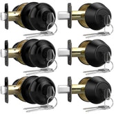 AEEKEL exterior knob with lock shows keyed-alike convenience for multiple entry points.