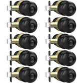 AEEKEL privacy door knob matte black for bedrooms with interior lock.