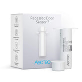 Aeotec recessed door sensor 7 installation in progress for effortless setup