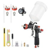 AEROPRO R500 LVLP spray gun with 1.3mm nozzle for smooth base coats.