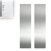 AEYNCBO durable door protector in brushed silver guarding entry doors from pet scratches.