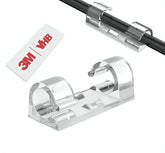 AFFAVON adhesive cable clips 80-pack for clutter-free setup.