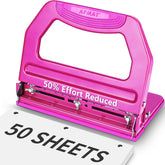 AFMAT HP18 front view highlights sturdy metal construction for long-lasting punching.