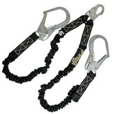 AFP 6ft double-leg lanyard with internal shock absorber for safer use