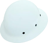 AFP Fiber Full Brim Hard Hat on head showing secure protection at work
