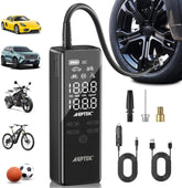 AGPTEK tire inflator with LED display for quick on-road inflation
