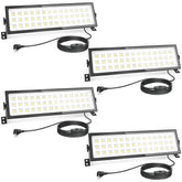 AGranTOP linkable LED shop light with outlet for easy multi-light setup.