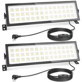 AGranTOP linkable LED shop light with outlet for easy daisy chaining