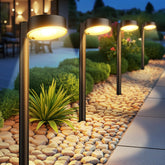 Ahaorigin solar pathway light provides bright pathway illumination for a safe yard at dusk.