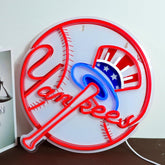 AHlove baseball neon sign wall decor brightens any room with retro flair.