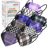 AHOTOP KN95 plaid-pattern masks offer stylish daily protection for adults.