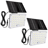 Aialun 184 LED solar motion light front view for bright security lighting
