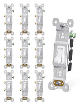 AIDA 15A single-pole quiet switch white front for reliable home lighting
