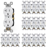 AIDA 20-amp duplex outlet with tamper-resistant design for safer home power