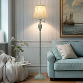 AIDENOEY traditional LED floor lamp with 350° swing arm for flexible living room lighting.