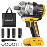 AIDERAR 20V cordless impact wrench showing torque dial for precise control.