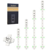 Aidmom outlet extender stick with 9-45 inch reach for flexible behind-bed power access.