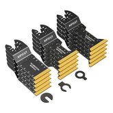 AIFICUT 15-piece titanium oscillating blades pack designed for durable cutting in wood, metal, and plastic