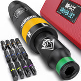 Aiourx 3/8-inch hand impact driver with non-slip knurled grip for secure use