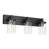 Aipsun black vanity light over mirror with three-light configuration for balanced illumination